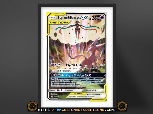 Espeon & Deoxys GX #SM240 Sun & Moon Promo (SMP) Poster Print - Available in Two Sizes