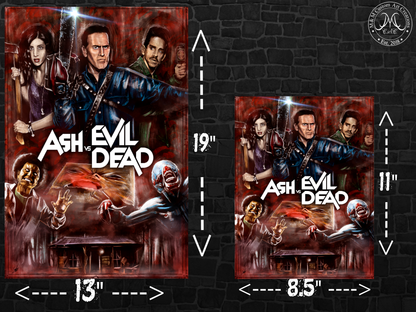 Evil Dead Poster Prints Set | Army of Darkness & Ash vs Evil Dead Art | 8.5x11 and 13x19 Available