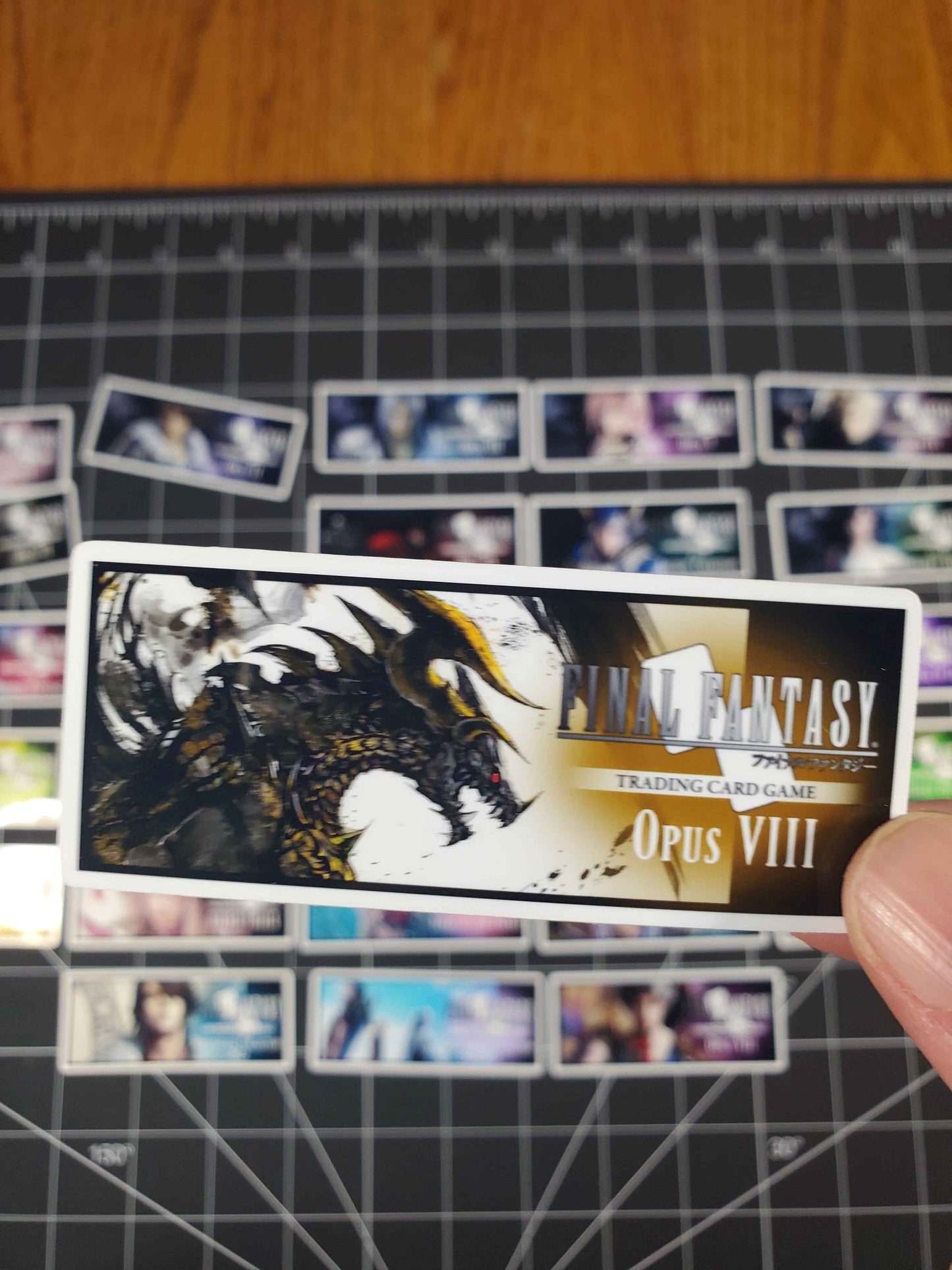 Final Fantasy TCG Opus 1-26 Set Logo Stickers | Glossy Vinyl Decals | Complete