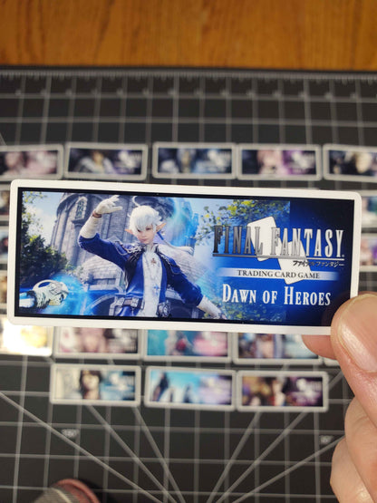 Final Fantasy TCG Opus 1-26 Set Logo Stickers | Glossy Vinyl Decals | Complete