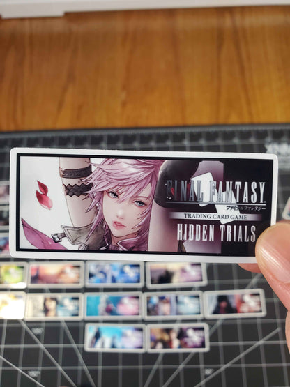 Final Fantasy TCG Opus 1-26 Set Logo Stickers | Glossy Vinyl Decals | Complete