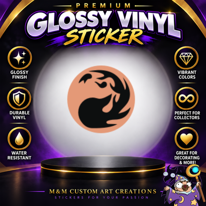 Magic The Gathering MTG Mana 3" Glossy Vinyl Sticker Set of 6