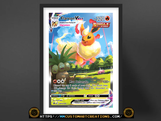 Flareon VMAX #SWSH180 Sword & Shield Promo Poster Print - Available in Two Sizes