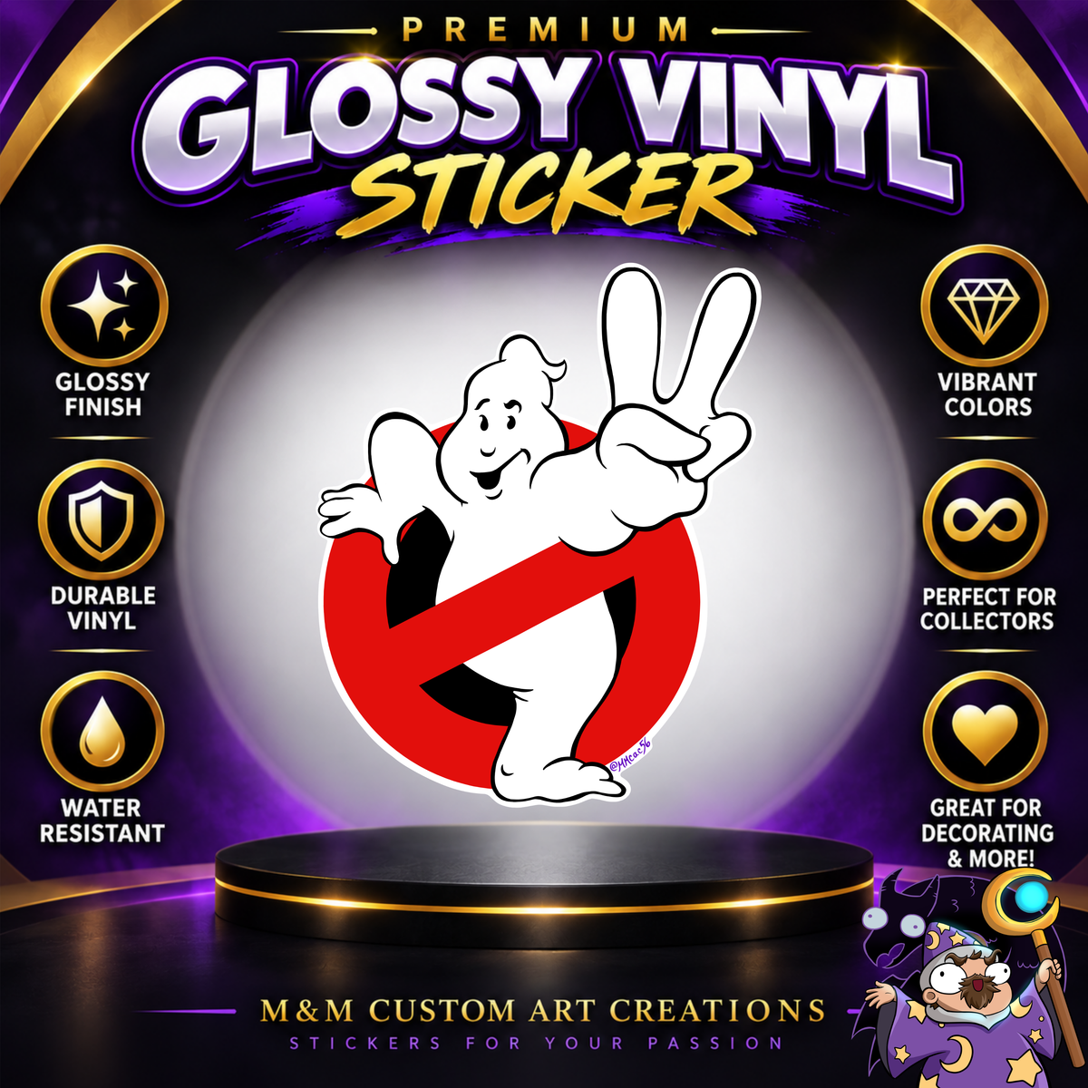 The Real Ghostbusters Glossy Vinyl Sticker SHEETS