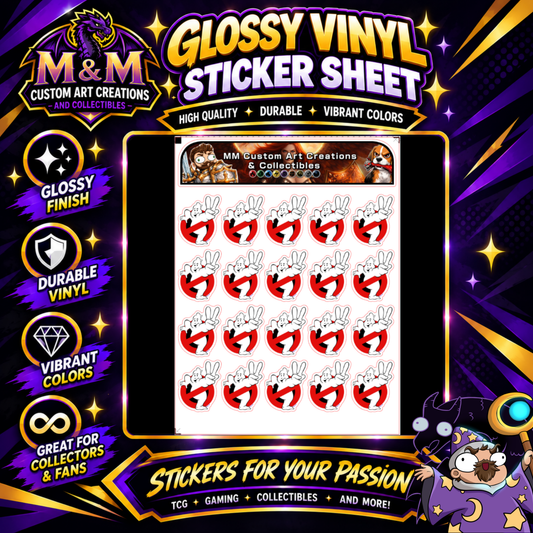 Ghostbusters 2 Logo Glossy Vinyl Sticker SHEETS