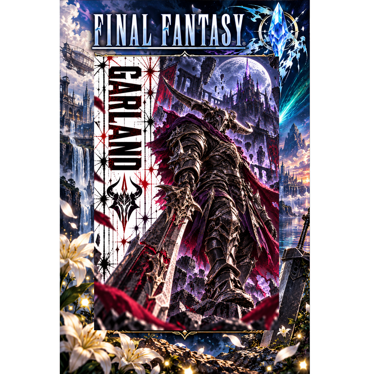 Final Fantasy Garland 13x19 Art Print Poster | Choose 1 or Complete Set