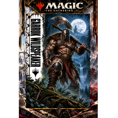 Magic The Gathering Garruk 13x19 Art Print Poster | Choose 1 or Full Set