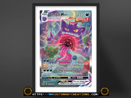Gengar VMAX #271 Alt Art Fusion Strike (FST) Poster Print - Available in Two Sizes