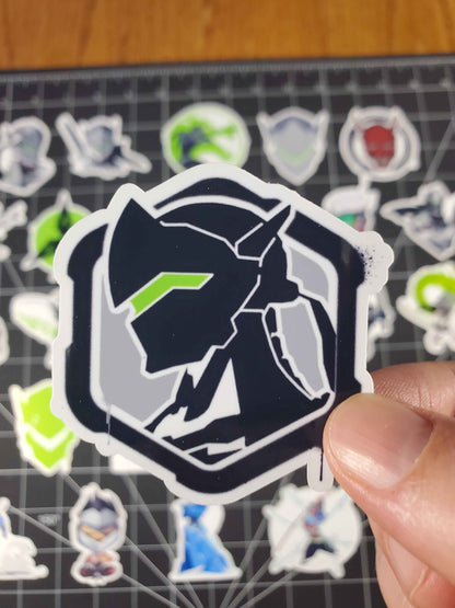 Overwatch 2 Genji Hero Spray's Sticker Set | 28 High Quality Glossy Vinyls