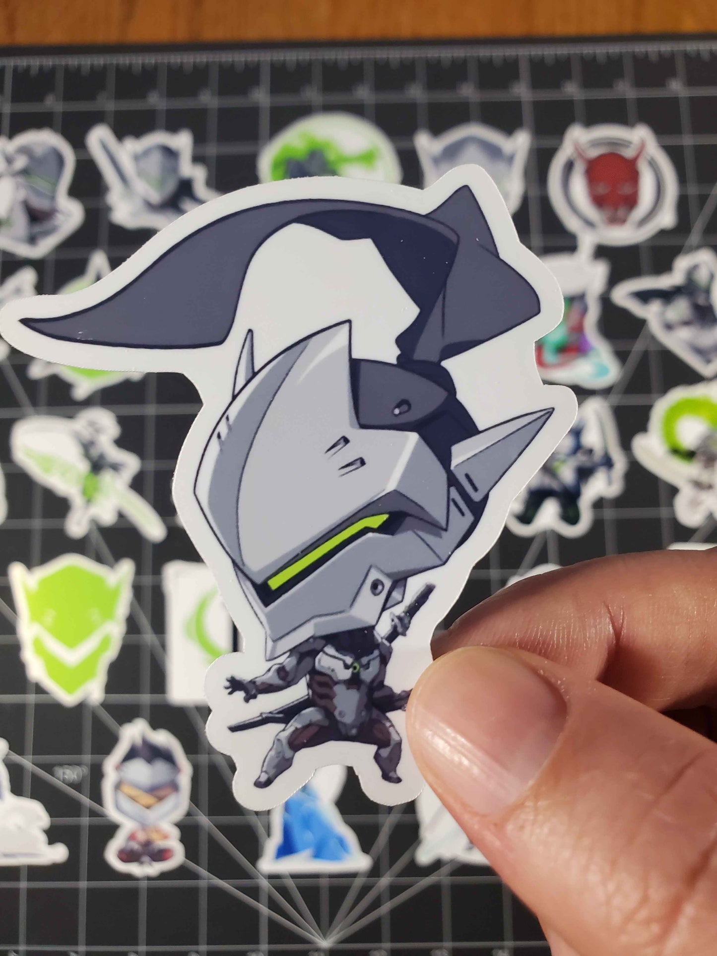 Overwatch 2 Genji Hero Spray's Sticker Set | 28 High Quality Glossy Vinyls