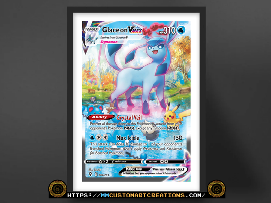 Glaceon VMAX #209 Alt Art Evolving Skies (EVS) Poster Print - Available in Two Sizes
