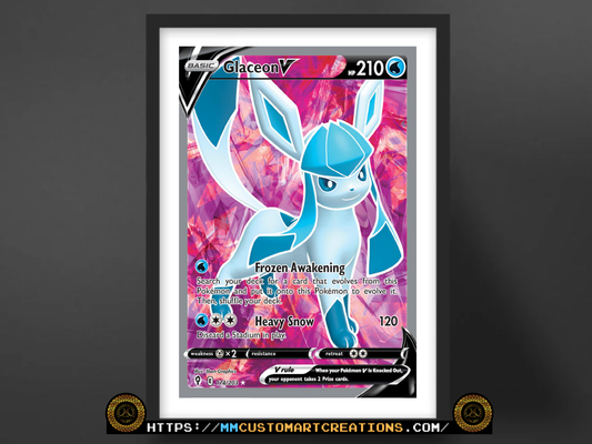 Glaceon V #174 Full Art Evolving Skies (EVS) Poster Print - Available in Two Sizes