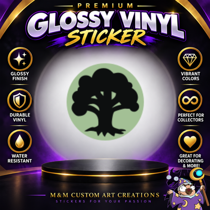 Magic The Gathering MTG Mana 3" Glossy Vinyl Sticker Set of 6