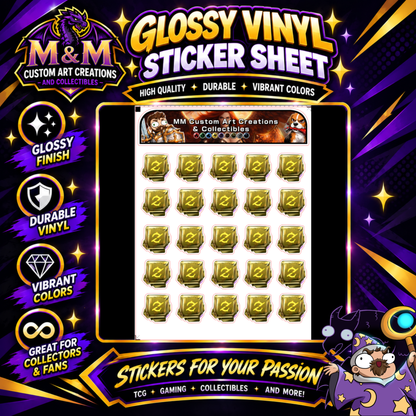 GunBreaker SoulStone from Final Fantasy Glossy Vinyl Sticker SHEETS