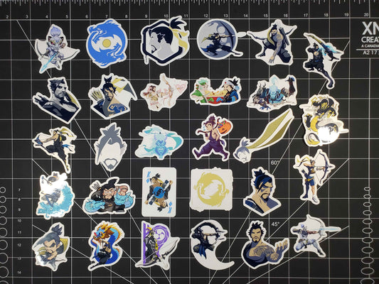Hanzo Overwatch 2 Hero Spray's Sticker Set | 29 High Quality Glossy Vinyls