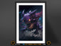 Gastly Haunter Gengar Realistic Style Poster Prints | Pokemon Halloween Decor | Perfect Gifts