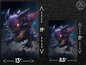 Gastly Haunter Gengar Realistic Style Poster Prints | Pokemon Halloween Decor | Perfect Gifts