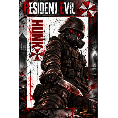 Resident Evil Hunk 13x19 Art Print Poster | Choose 1 or Complete Set