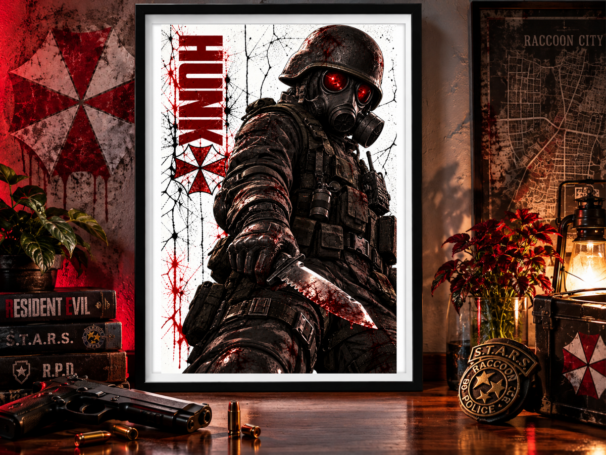 Resident Evil Hunk 13x19 Art Print Poster | Choose 1 or Complete Set