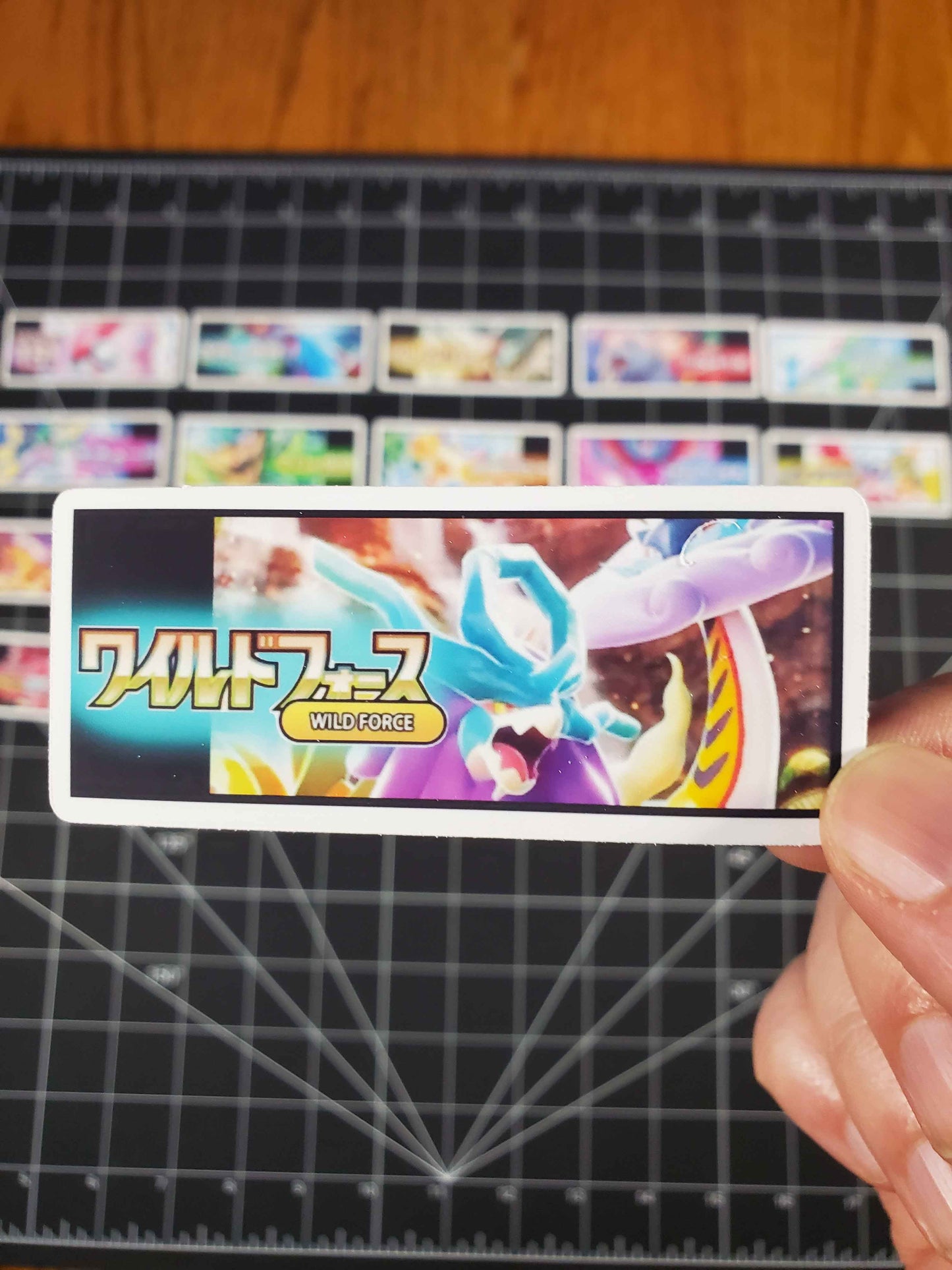 Japanese Scarlet & Violet Set Logo Stickers - Premium Glossy Vinyl Stickers