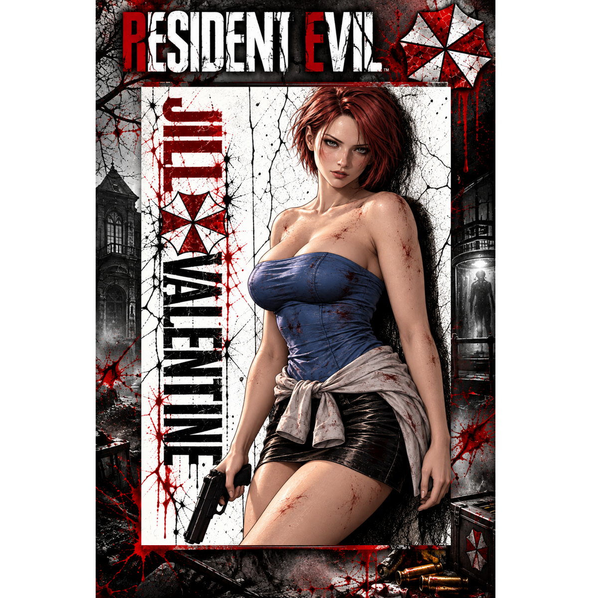 Resident Evil Jill Valentine 13x19 Art Print Poster | Choose 1 or Complete Set