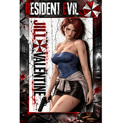 Resident Evil Jill Valentine 13x19 Art Print Poster | Choose 1 or Complete Set