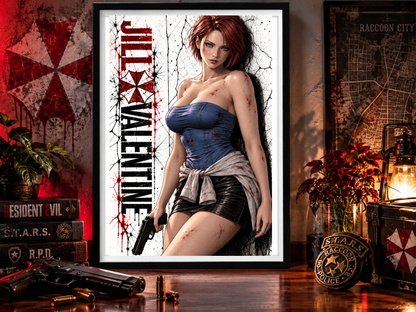 Resident Evil Jill Valentine 13x19 Art Print Poster | Choose 1 or Complete Set