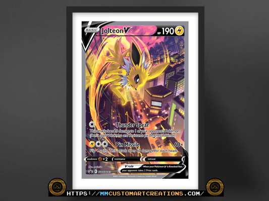 Jolteon V #SWSH183 Sword & Shield Promo Poster Print - Available in Two Sizes