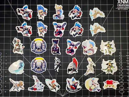 Overwatch 2 Junker Queen Hero Spray's Sticker Set | 28 High Quality Glossy Vinyl