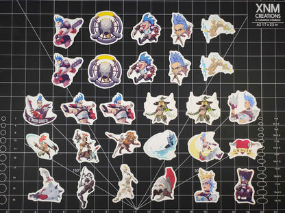 Overwatch 2 Junker Queen Hero Spray's Sticker Set | 28 High Quality Glossy Vinyl