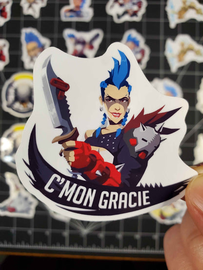 Overwatch 2 Junker Queen Hero Spray's Sticker Set | 28 High Quality Glossy Vinyl
