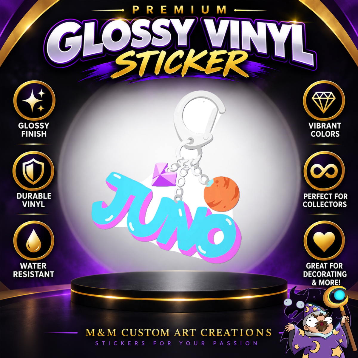 Juno from Overwatch 2 Glossy Vinyl Sticker SHEETS