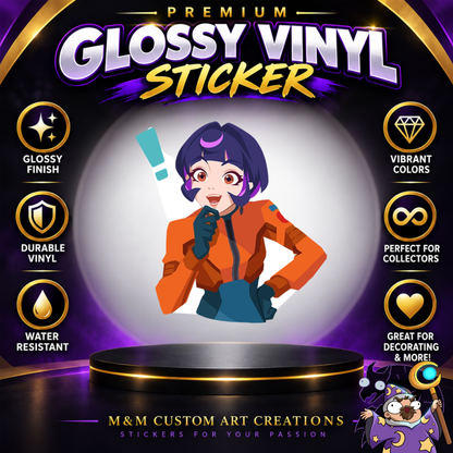 Juno from Overwatch 2 Glossy Vinyl Sticker SHEETS
