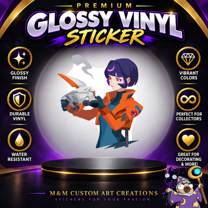 Juno from Overwatch 2 Glossy Vinyl Sticker SHEETS