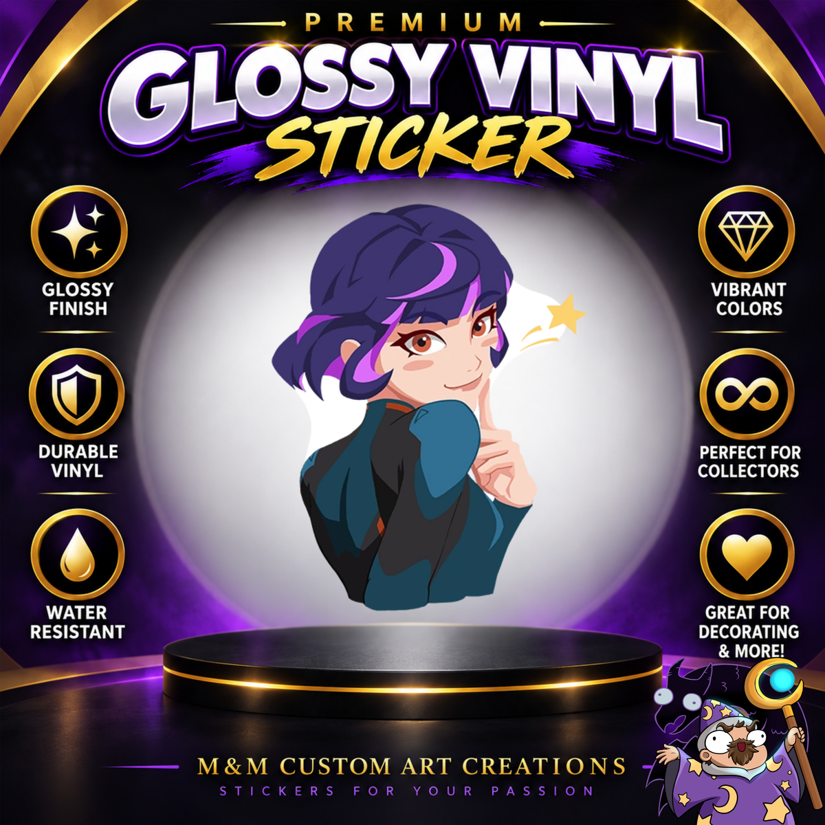 Juno from Overwatch 2 Glossy Vinyl Sticker SHEETS