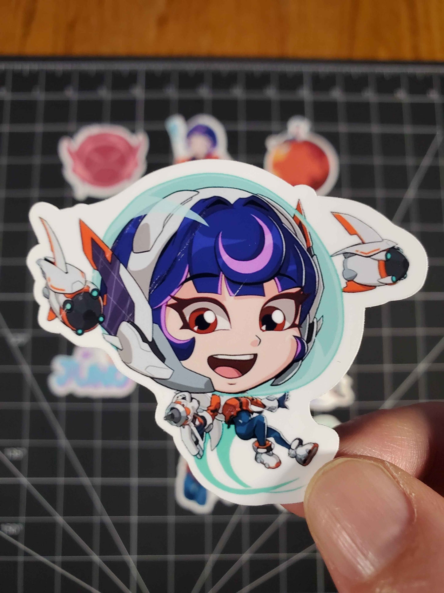Overwatch 2 Juno Hero Sprays Sticker Set | 12 High Quality Glossy Vinyl Stickers