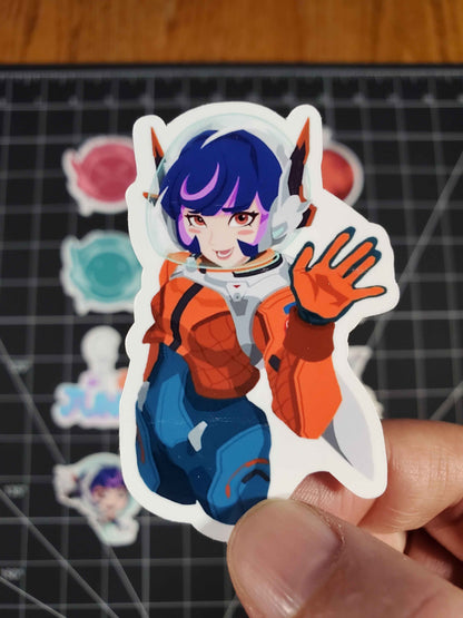 Overwatch 2 Juno Hero Sprays Sticker Set | 12 High Quality Glossy Vinyl Stickers