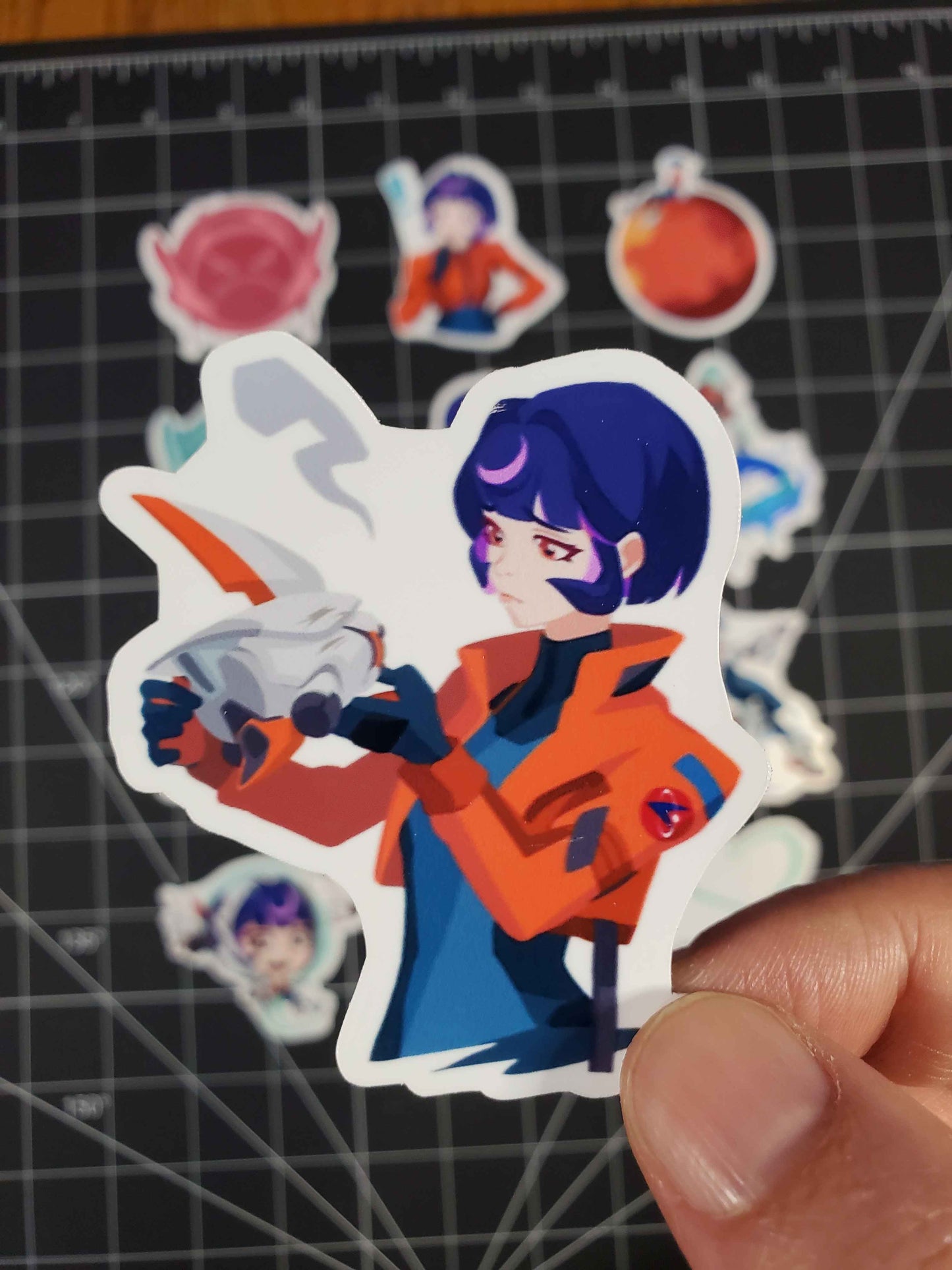 Overwatch 2 Juno Hero Sprays Sticker Set | 12 High Quality Glossy Vinyl Stickers