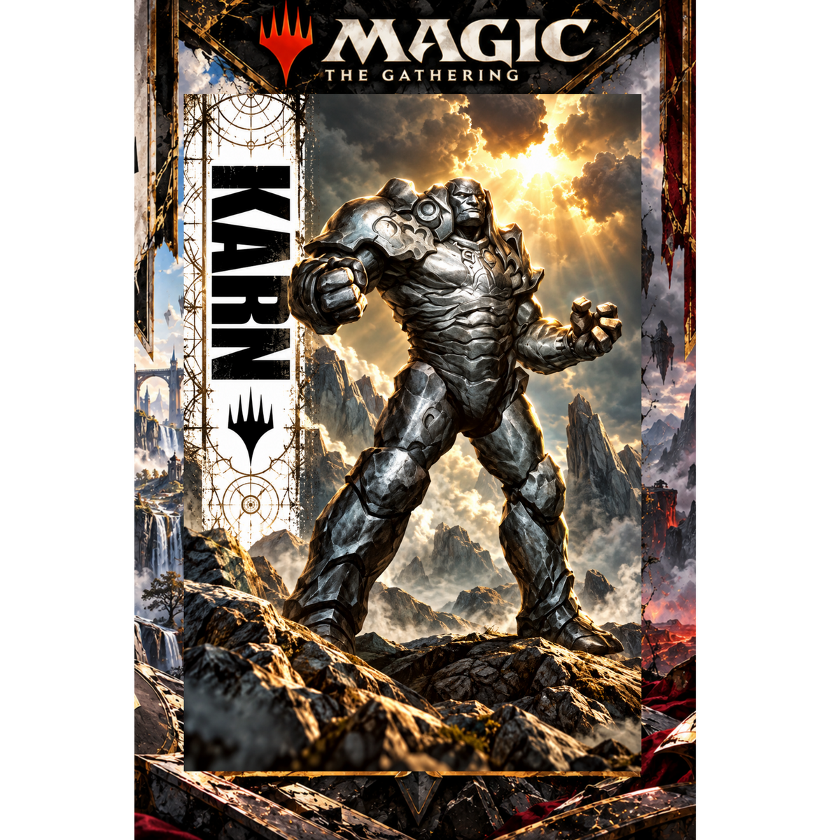 Magic The Gathering Karn 13x19 Art Print Poster | Choose 1 or Full Set