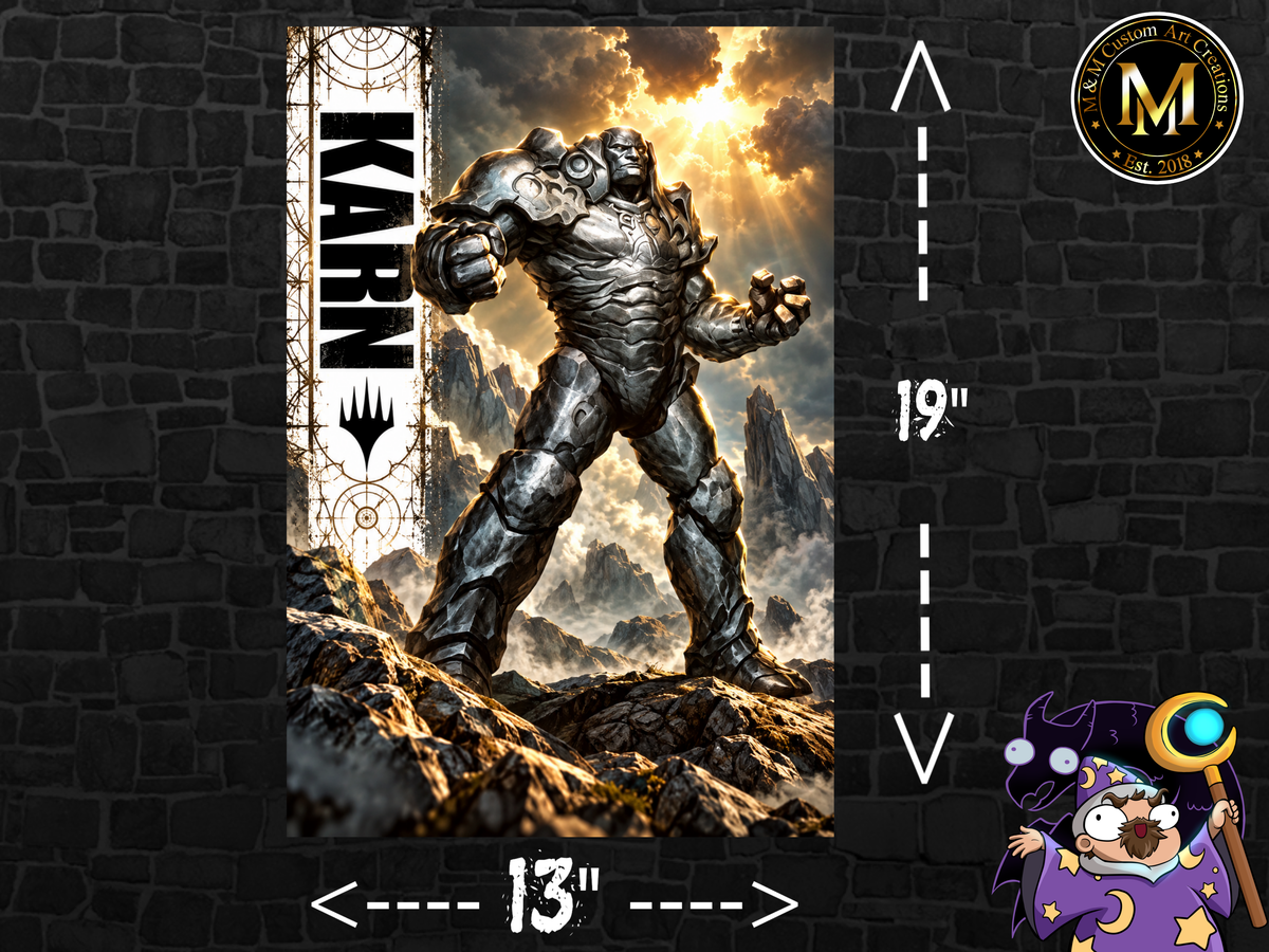 Magic The Gathering Karn 13x19 Art Print Poster | Choose 1 or Full Set