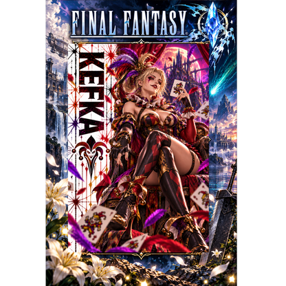 Final Fantasy Kefka 13x19 Art Print Poster | Choose 1 or Complete Set