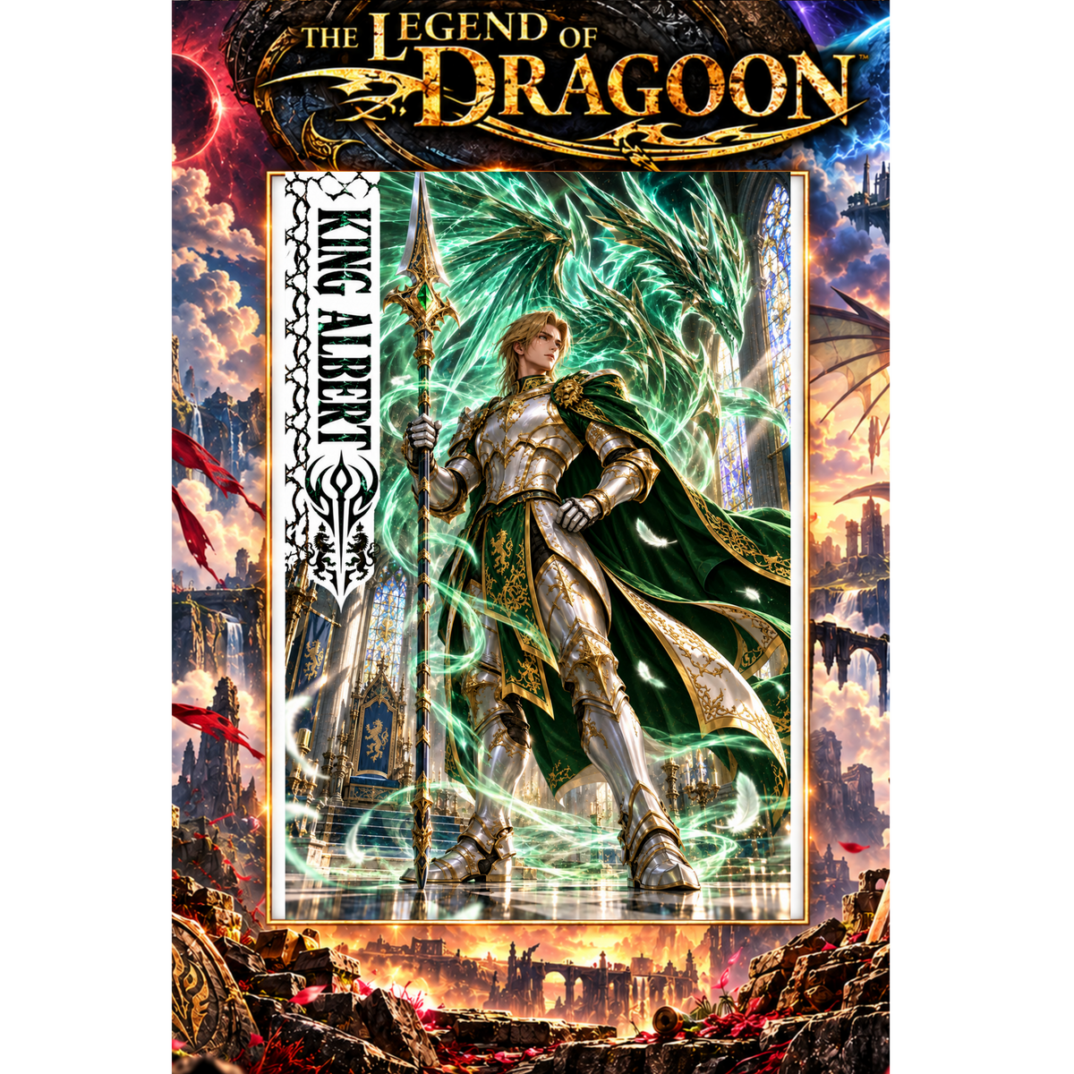 Legend of Dragoon KING ALBERT 13x19 Art Print Poster | Choose 1 or Complete Set