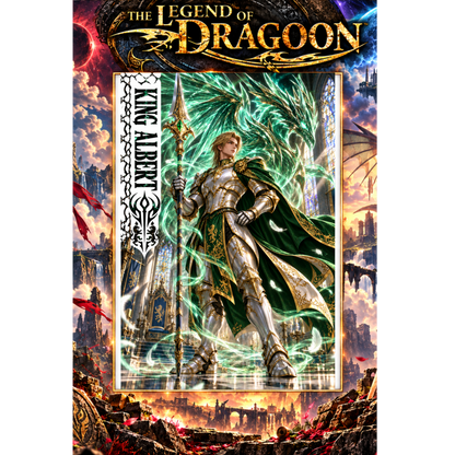 Legend of Dragoon KING ALBERT 13x19 Art Print Poster | Choose 1 or Complete Set