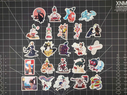 Overwatch 2 Kiriko Hero Spray's Sticker Set | 24 High Quality Glossy Vinyls