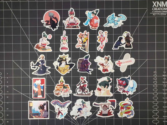Overwatch 2 Kiriko Hero Spray's Sticker Set | 24 High Quality Glossy Vinyls