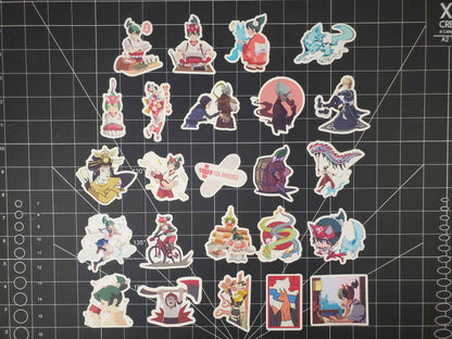 Overwatch 2 Kiriko Hero Spray's Sticker Set | 24 High Quality Glossy Vinyls