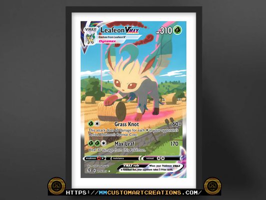 Leafeon VMAX #205 Alt Art Evolving Skies (EVS) Poster Print - Available in Two Sizes