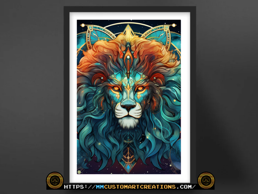 Leo Poster Prints | Zodiac Wall Art | Astrological Sign Decor | Great Gifts