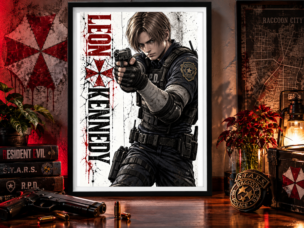 Resident Evil Leon Kennedy 13x19 Art Print Poster | Choose 1 or Complete Set