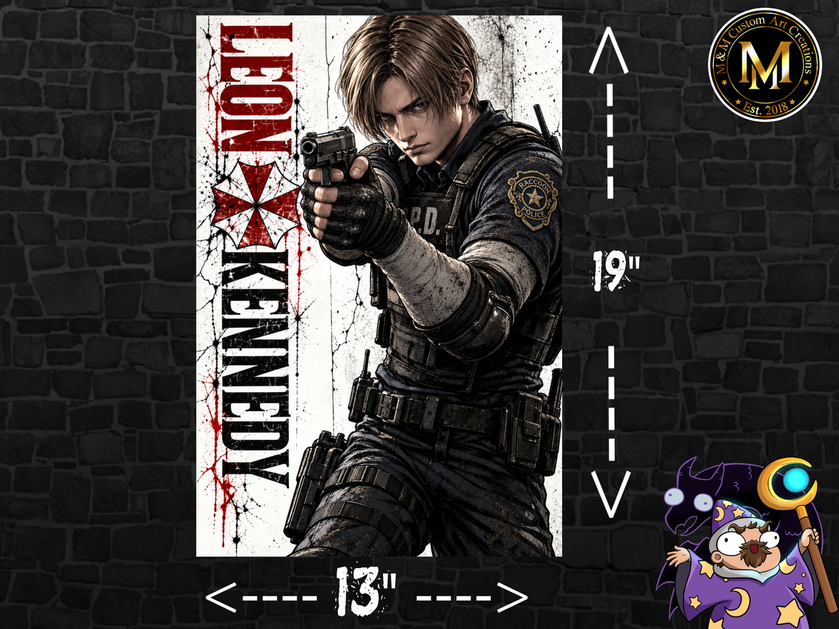 Resident Evil Leon Kennedy 13x19 Art Print Poster | Choose 1 or Complete Set
